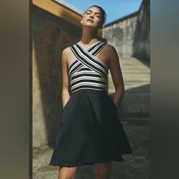 Anthropologie Maeve Bandage Mini Dress Size 8 - Picture 8 of 13